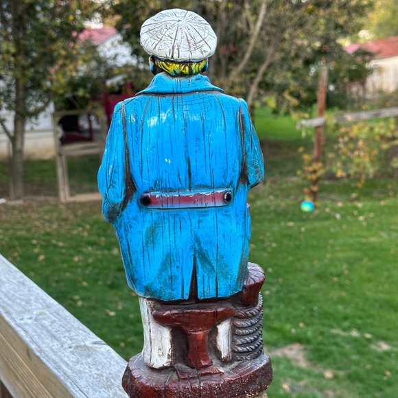 Vintage Syroco Faux Wood 1940’s Rare Sea Captain XL 13” - Picture 5 of 10